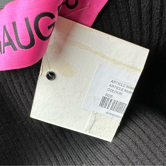 Gauge81 Mija Wool Blend Mini Dress In Black size X-Small XS BODYCON RIBBED - Picture 10 of 10